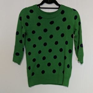 J Crew polka dot sweater